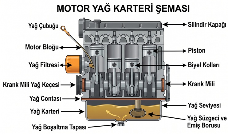 motor yağ karteri hakkında bilinmesi gerekenler neler tümü bu yazıda.