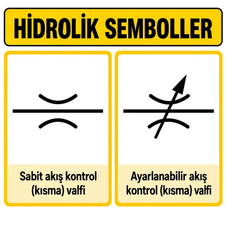 Hidrolikte kullanılan semboller nelerdir?