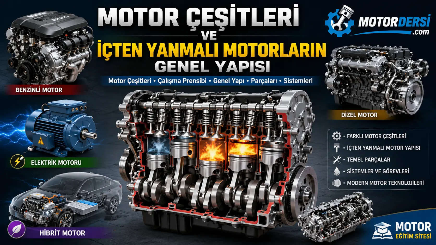 Motor Çeşitleri ve İçten Yanmalı Motorlar