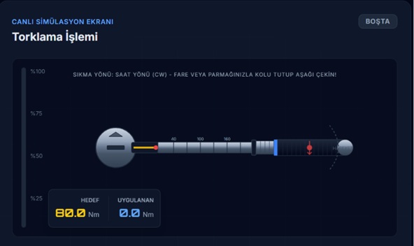 Sanal torkmetre ile atölyenizde öğrencileriniz ile uygulamalar yapın.