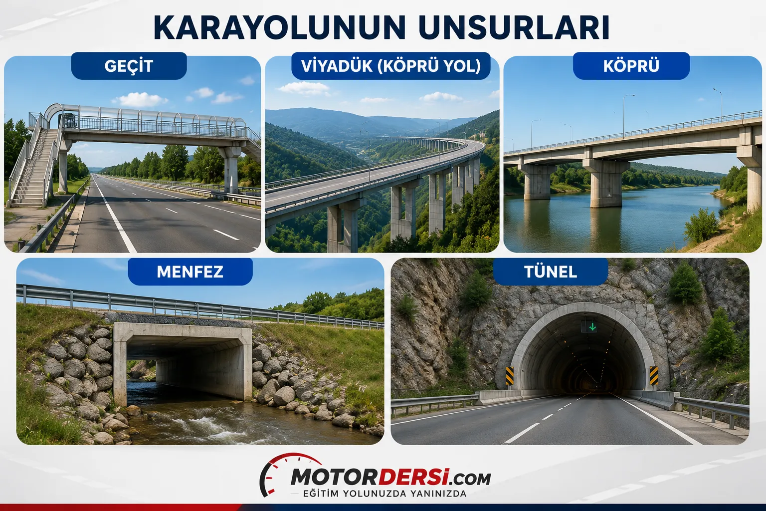 Karayolu unsurları nelerdir?