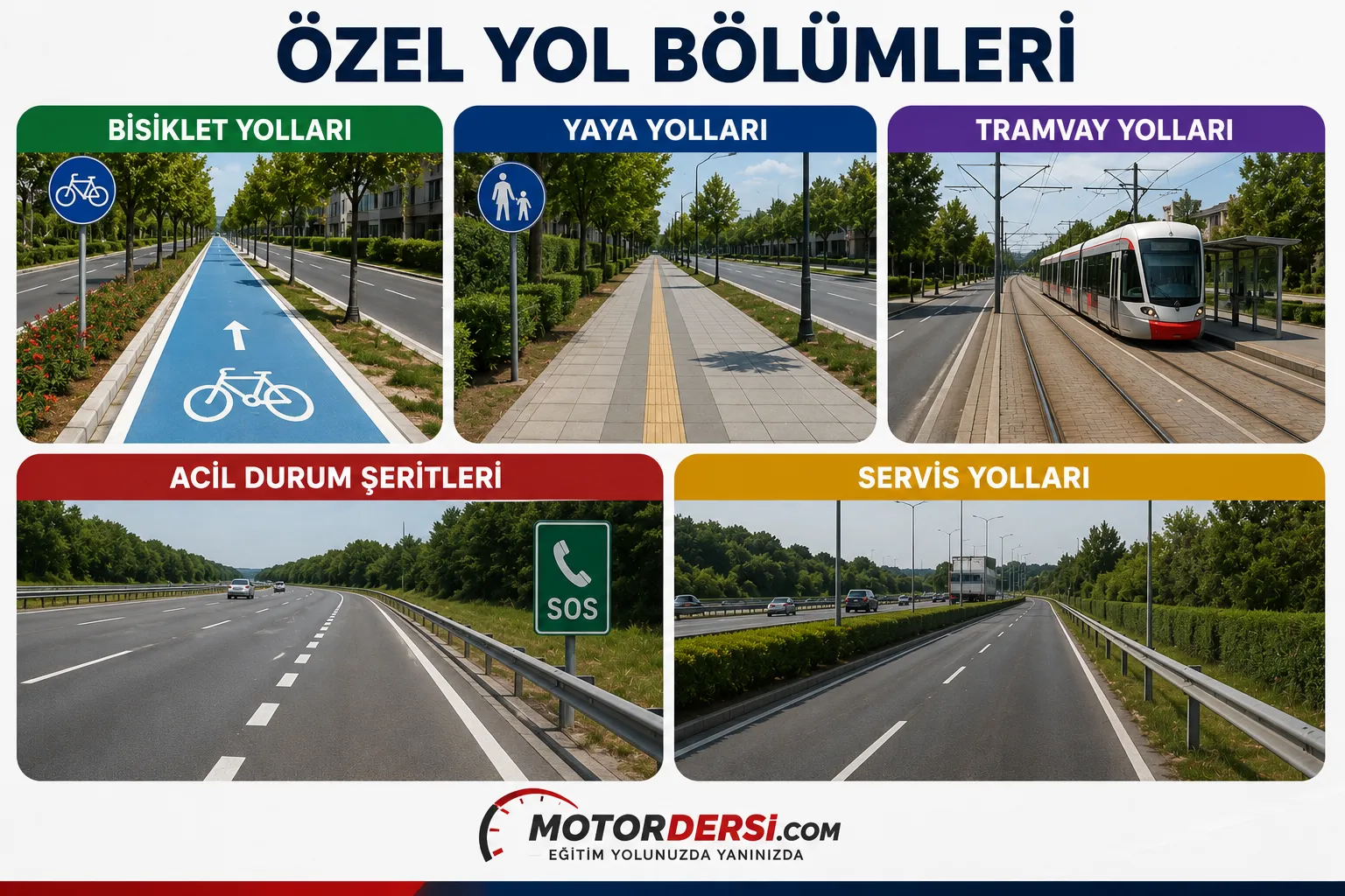 karayolu harici kullanılan özel alanlara ait yollar nelerdir?