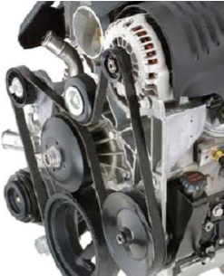 Alternatör kayışı ve motor aksesuar kayış sistemi