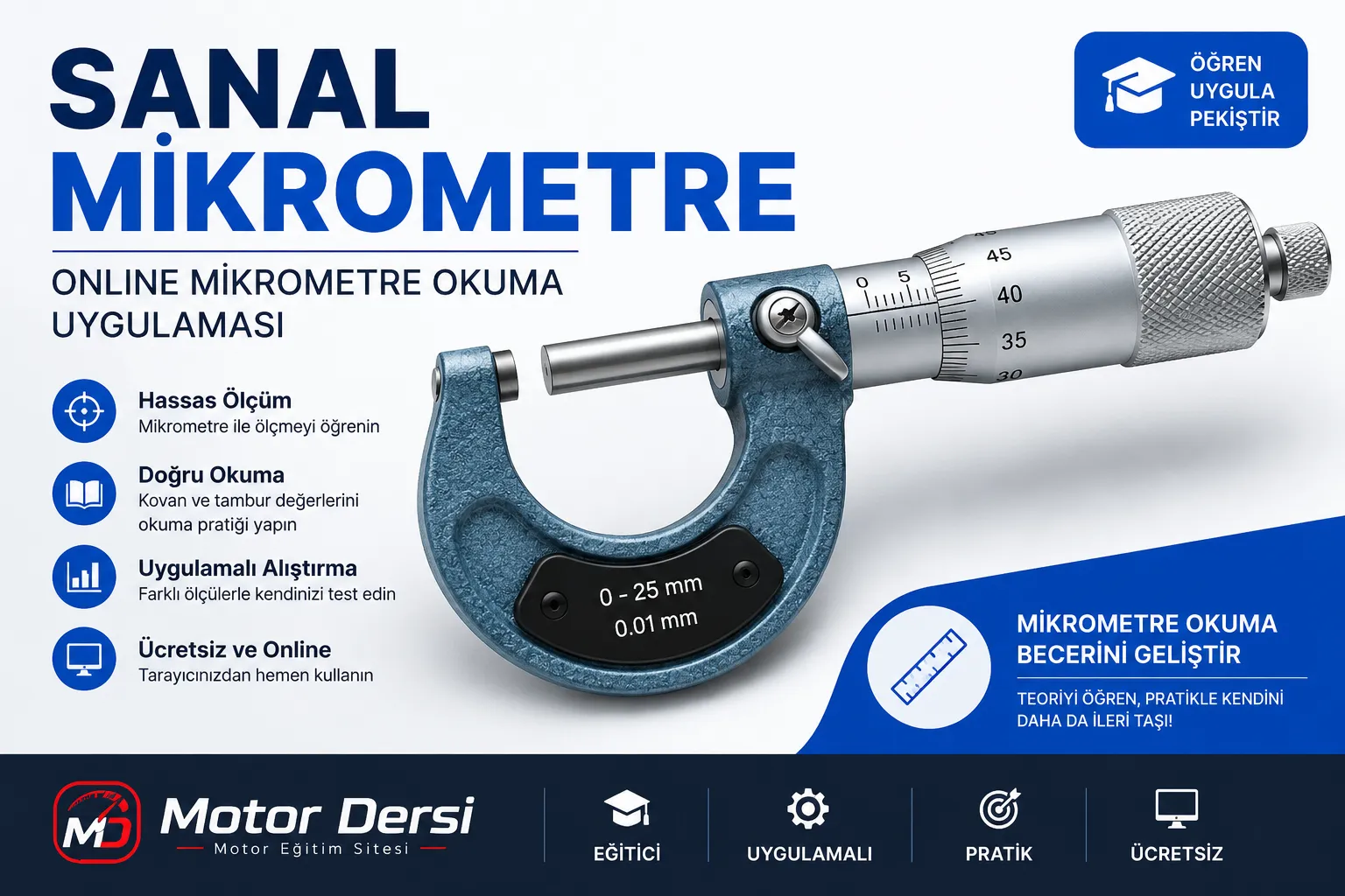Ford Sanal Mikrometre – Online Mikrometre Okuma Uygulaması