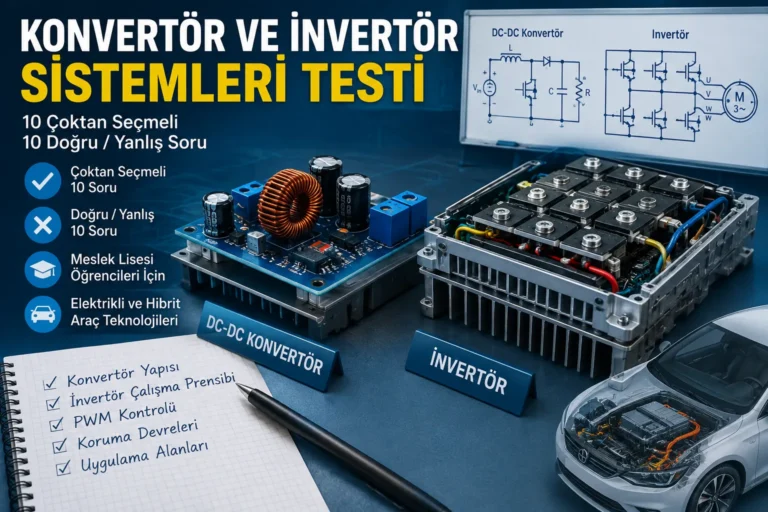 Konvertör ve İnvertör Sistemleri Testi