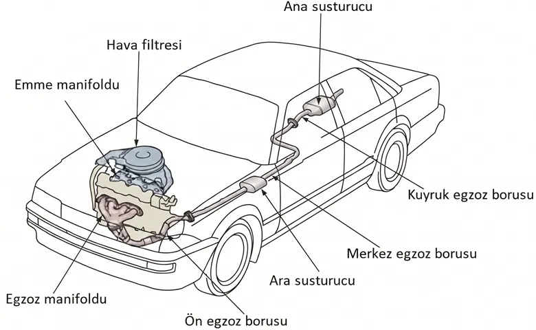 Motorlarda Egzoz Sistemleri