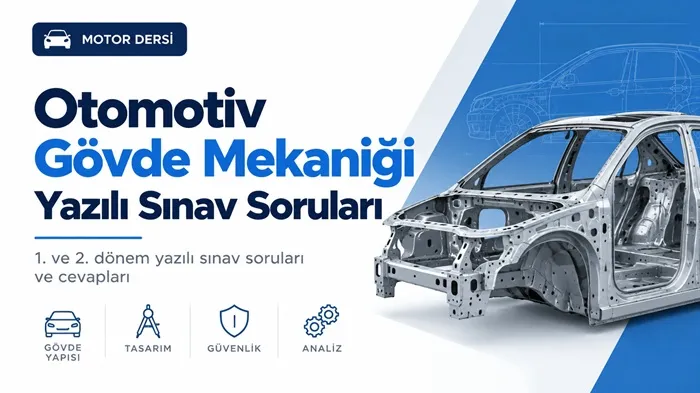 Otomotiv Gövde Mekaniği Yazılı Sınav Soruları