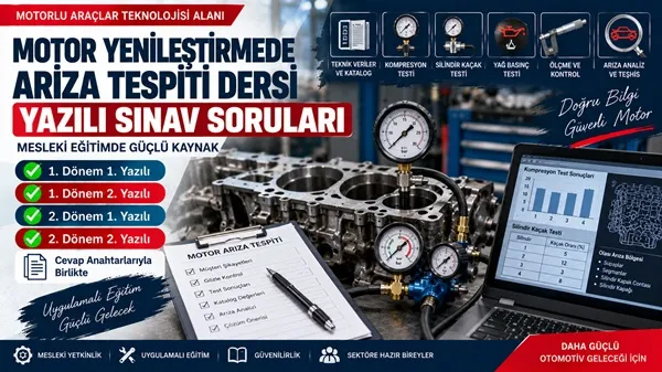 Motor Yenileştirmede Arıza Tespiti Dersi Yazılı Sınav Soruları