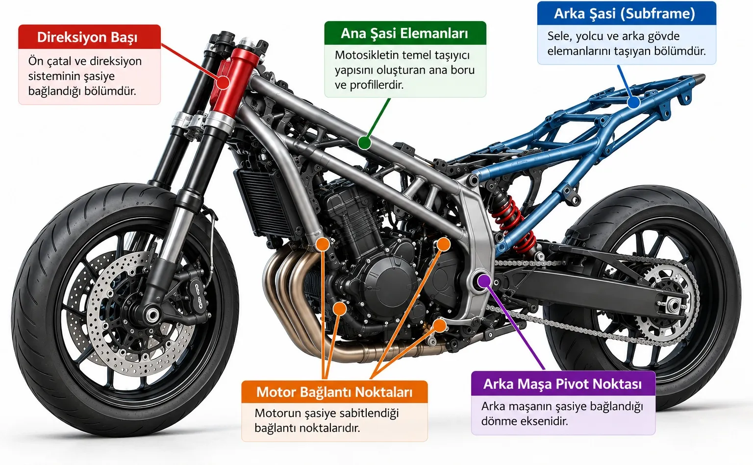 Motosiklet Şasisi Nedir? Çeşitleri ve Yapısı