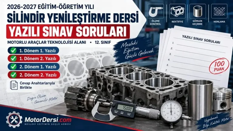 Silindir Yenileştirme Sınav Soruları