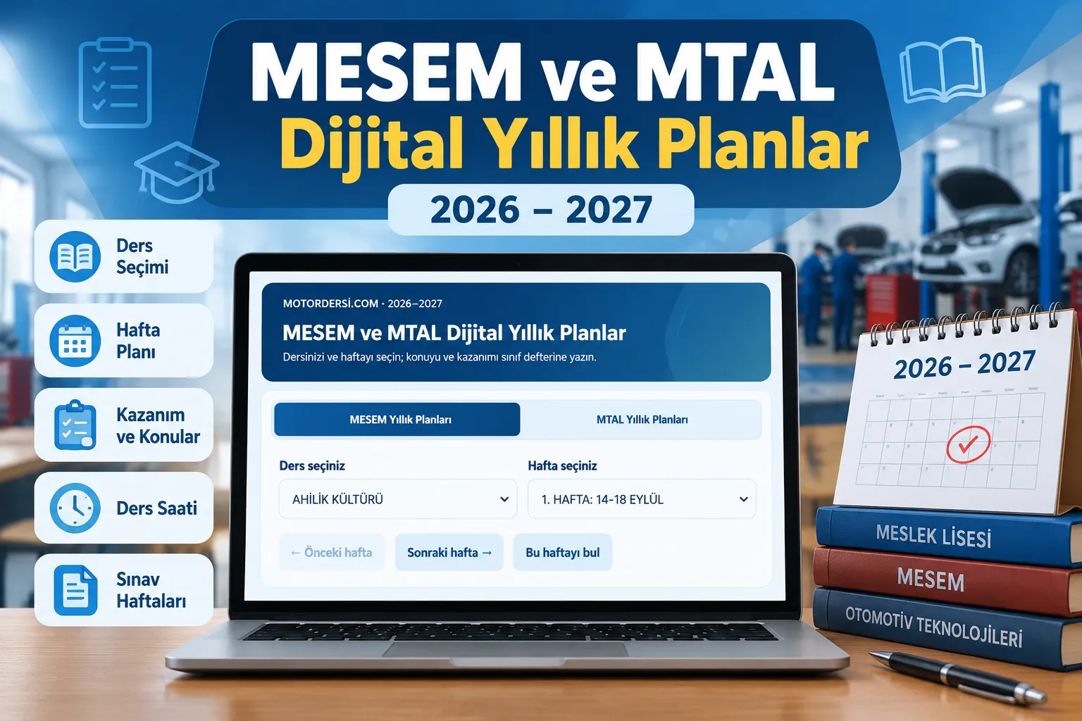MESEM ve MTAL Dijital Yıllık Planlar 2026–2027