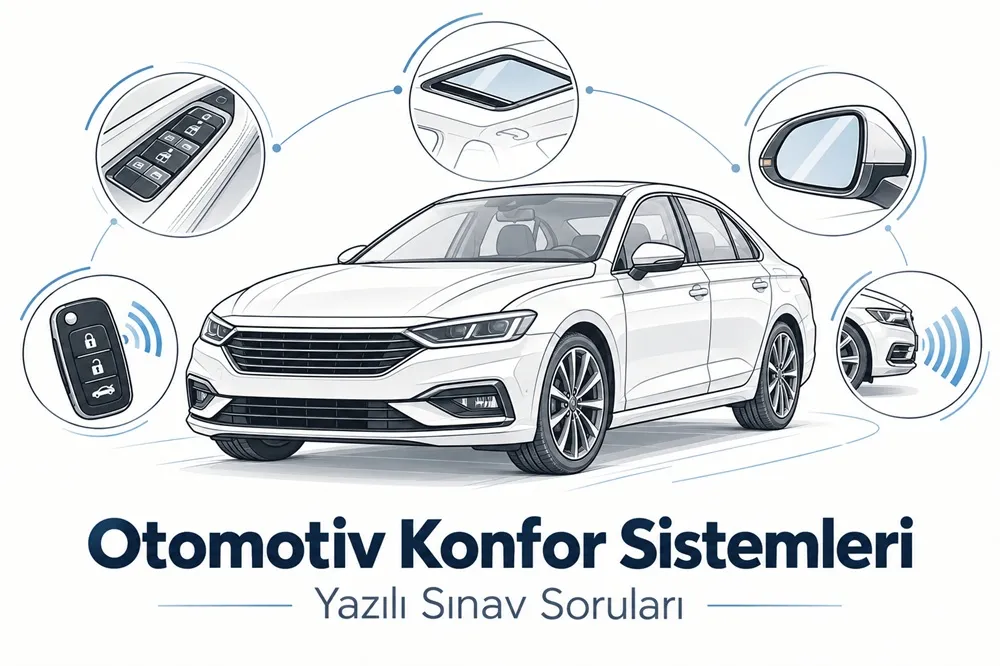 Otomotiv Konfor Sistemleri Yazılı Sınav Soruları