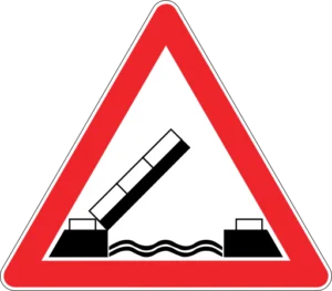 Açılan Köprü trafik levhası
