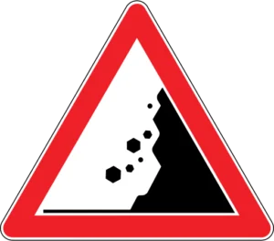 Gevşek Şev trafik levhası