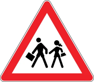 Okul Geçidi trafik levhası