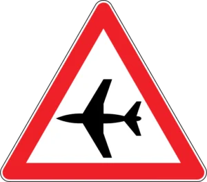 Havalimanı (Alçak Uçuş) trafik levhası