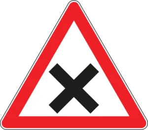 Kontrolsüz Kavşak trafik levhası