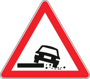 Düşük Banket trafik levhası
