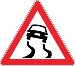 Kaygan Yol trafik levhası