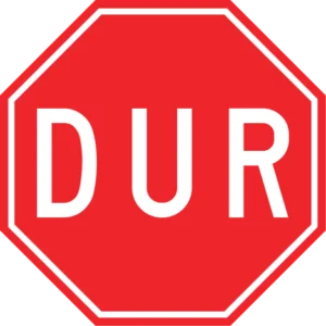 Dur trafik levhası