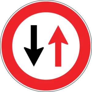 Karşıdan Gelene Yol Ver trafik levhası