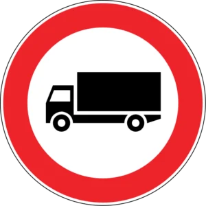Kamyon Giremez trafik levhası