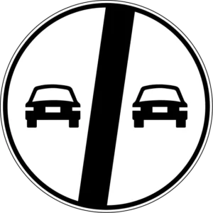 Geçme Yasağı Sonu trafik levhası