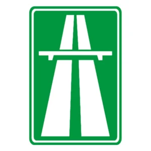 Otoyol Başlangıcı trafik levhası