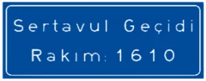 Coğrafi Bilgi Levhası (Dağ Geçidi) trafik levhası