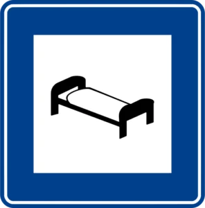 Otel veya Motel trafik levhası