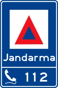 Jandarma trafik levhası