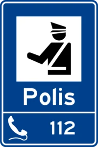 Polis trafik levhası