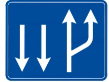 Şerit Düzenleme trafik levhası