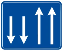 Şerit Düzenleme trafik levhası