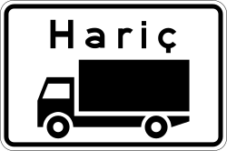 Taşıt Panelleri trafik levhası